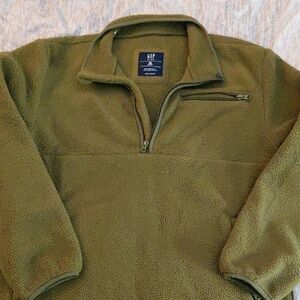 GAP Men's Green Fleece Pullover